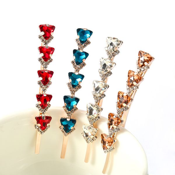 

factory wholesale version of spring and summer tide diamond word bride curling student banger edge ornament hair clip hea/rtsch/rome