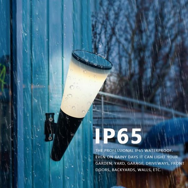 

solar lamps outdoor lighting waterproof ip65 security torch lights street wall charging