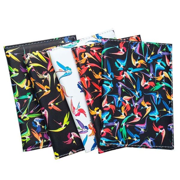 

card holders colored pterosaur fashion and standard size passport cover waterproof solid pu leather holder for traveling, Brown;gray
