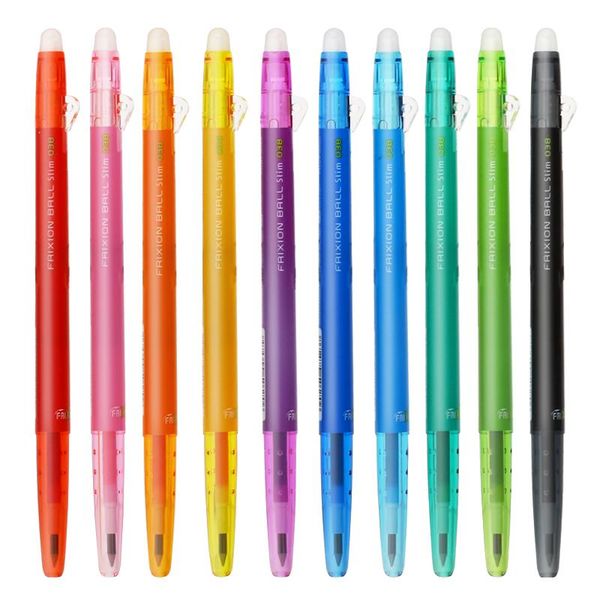 Penne gel 0,38 mm Penna cancellabile pilota giapponese Stampa colorata Attrito neutro Materiale scolastico Accessori per diario Kawaii