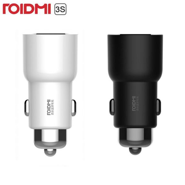 Roidmi 3S Bluetooth FM Transmissor 5V 3.4A Carregador de carro rápido MP3 Player para iPhone e telefones Android