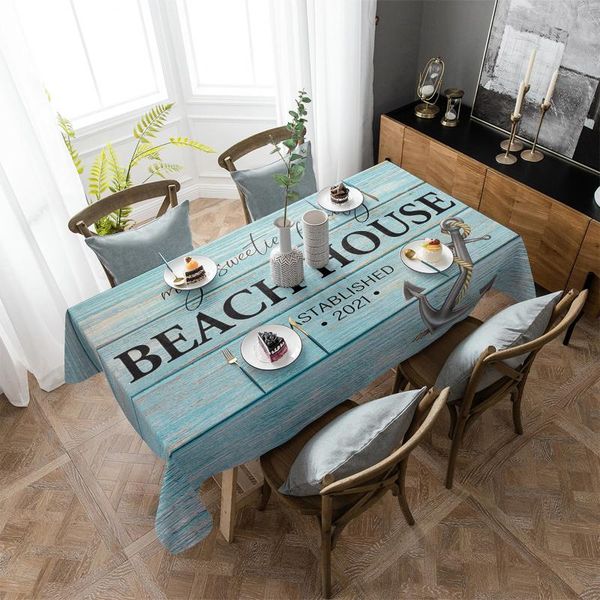 

table cloth wood grain anchor beach text living room kitchen decoration cover placemat picnic blanket