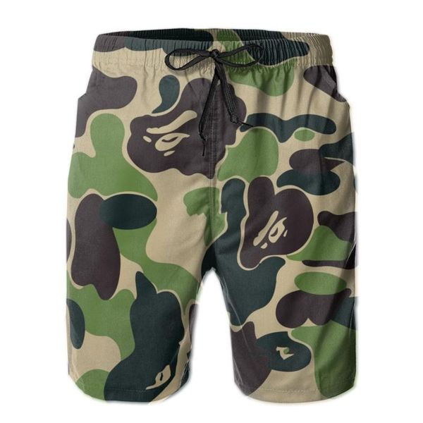 

men's shorts men pants camo green camouflage surfing beach board swim trunks sport quick dry mesh casual pretty short for boy, White;black