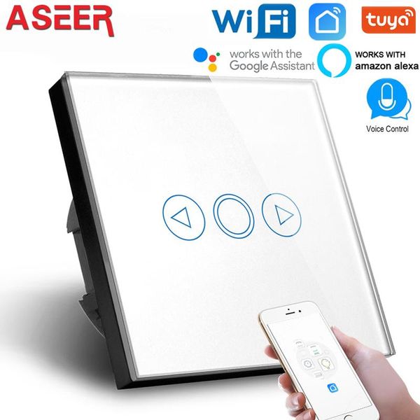 

smart home control aseer,tuya life app wifi dimmer swith 220v eu standard 1 gang switch,compatible alexa google assistant