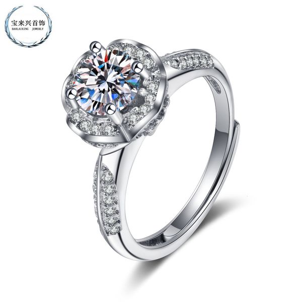 

ring live broadcast of s925 silver korean fashion