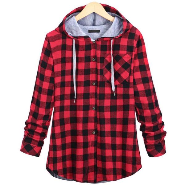 

women's hoodies & sweatshirts autumn and winter fat mm large size dress slim body in the long line of tartan hooded jacket coat co003, Black