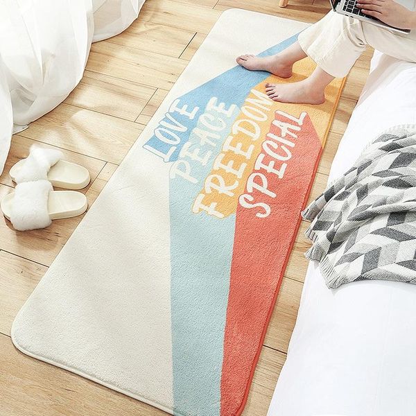 

carpets anti-slip bedside mat fluffy area rugs for living room cartoon doormat absorbent kitchen bedroom floor carpet home long