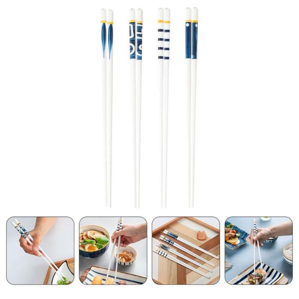 

chopsticks 8pcs japanese ceramic classic portable (assorted color)