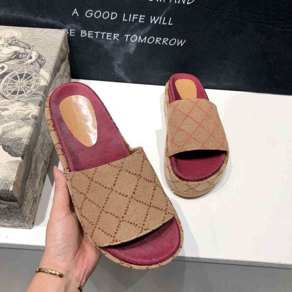 

luxury shoes platform slippers flip-flops regular pattern leg high edition sizes 35-41 zlh, Black