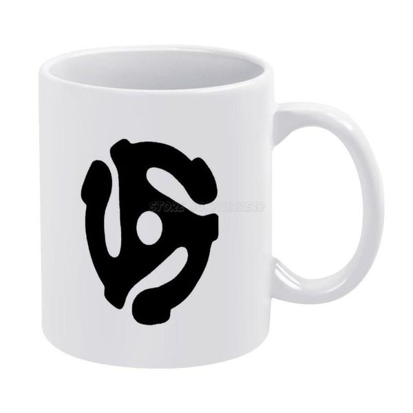 

mugs 45 record adapter white mug ceramic tea cup birthday gift milk cups and funny humorous 45rpm single viny