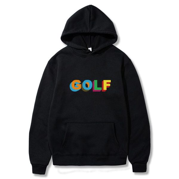 

men's hoodies & sweatshirts golf wang tyler the creator harajuku men women hip hop streetwear japanese fashion brand male, Black