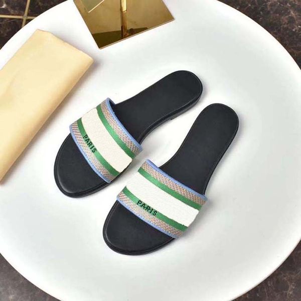 

designer women sandals sandals classic slippers real leather slides platform flats shoes sneakers boots 06, Black