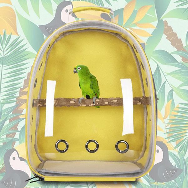 

cat carriers,crates & houses pet parrot bird carrier travel bag space transparent backpack breathable cover supplies