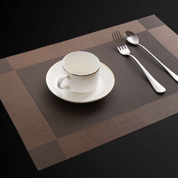 

household heat-resistant tableware mat pvc waterproof scald heat insulation european table plate bowl western food