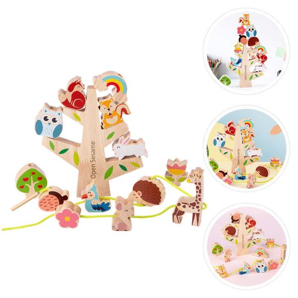 

fishing hooks 1 set of early education wooden creative building balancing game