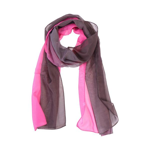 

bandanas unique womens elegant scarves chiffon gradient color scarf (pink and grey), Blue;gray