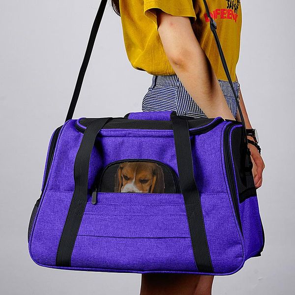 

cat carriers,crates & houses portable pet dog travel carrier backpack messenger outgoing packets breathable bags