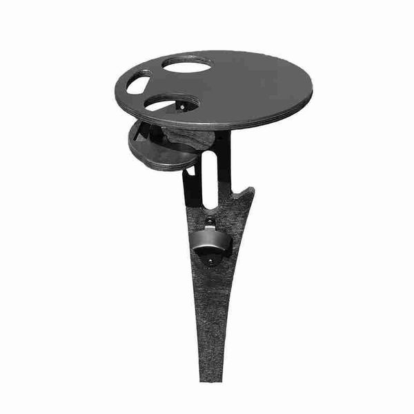 

portable wooden outdoor folding wine glass rack outside garden travel beach picnic detachable beer table holder camp furniture