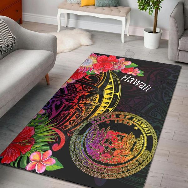 

hawaii area rug tropical hippie printed carpet mat for living room doormat flannel print bedroom non-slip floor style-3 carpets