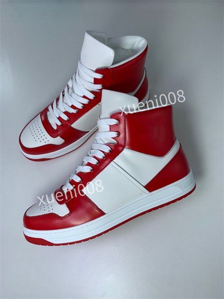 

2021 genuine leather green shoe men women low cut one 1s casual shoes white black skateboard classic trainers high sneakers zh211008, Red;white