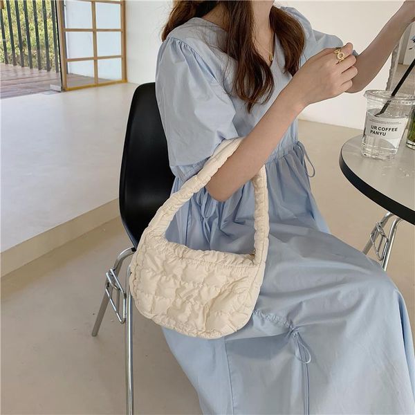 

evening bags fashion small handbags for women diamond lattice underarm bag solid shoulder lady shopper handle purses 2021
