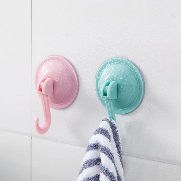 

hooks & rails suction cup strong wall hook for kitchen bathroom hanger washable and removable punch-seamless sucker