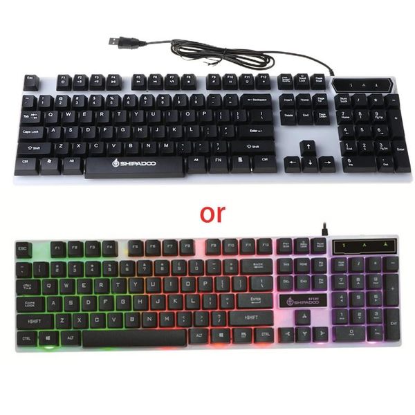 

gaming keyboard with led lighting mechanical for computer, lap deviceaccessories m5tb keyboards