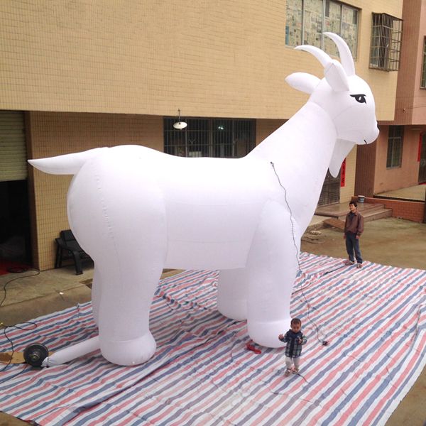 

giant 3/4/6/8m h white inflatable sheep goat model for advertising promotion