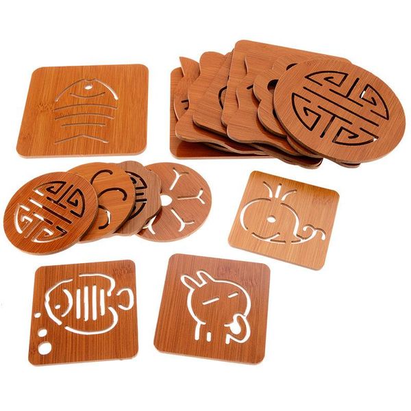 

mats & pads kitchen heat resistant proof mat placemat non-slip bowl cute wooden large dining table cushion coasters