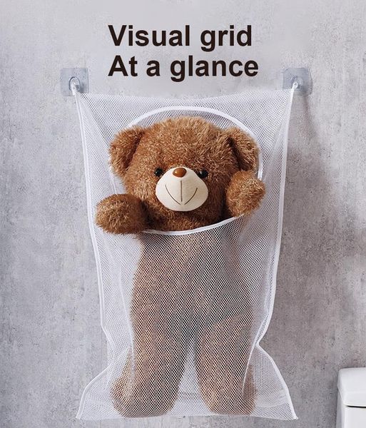 

laundry bags bathroom wall-mounted storage bag clothes underwear sock net tools