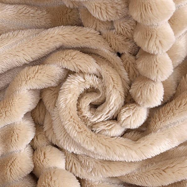 

blankets striped throw blanket solid flannel fleece bed soft cover winter linen bedspread warm stitch fluffy for sofa bedroom