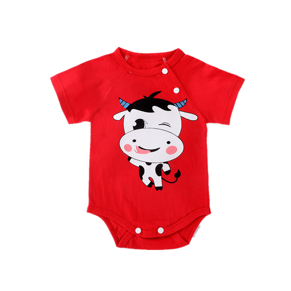 

jumpsuits summer borns boys girls pink rompers short sleeve one piece cotton triangle jumpsuit red infant baby clothing, Blue