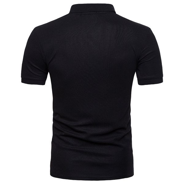 

designer mens high clothing street summer quickly dry printed polo cotton short sleeve sports tees fashion, White;black