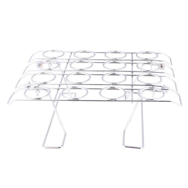 

1pc ice cream display storage rack cone holder stand 16 cavities for home shop silver bath accessory set