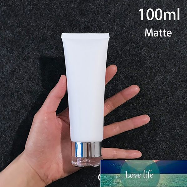Imballaggio Bottiglie Tubo di plastica detergente da 100 ml Contenitore per lozione bianca da 100 g Shampoo per gel per il corpo Confezione cosmetica Gratuito