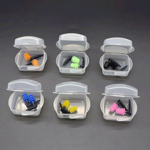 

nose clip 1pair soft silicone swimming ear plugs comfortable waterproof noise cancelling reusable hearing protection earbuds storage case