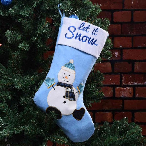 

santa snowman stockings christmas supplies decoration gift bag