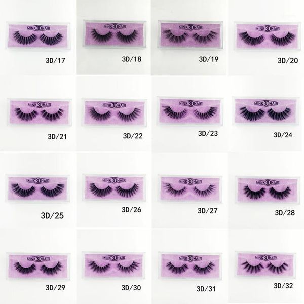 

1pair 3d silk eyelashes 16styles hand made natural long faux mink lashes vegan cruelty false maquiagem makeup1