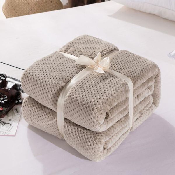 

blankets home textile microfiber solid color blanket cover the bed large thick fleece sofa pink small for kids adults