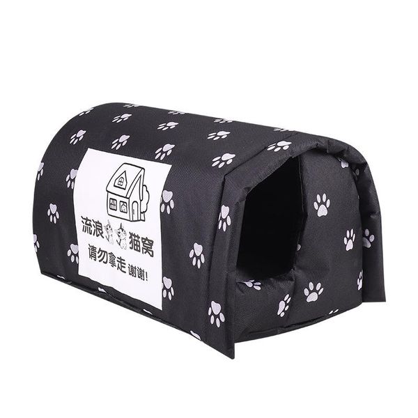 

pets house safe waterproof warm stray cats shelter pet big dog fully washable kennel cylinder portable kennels & pens