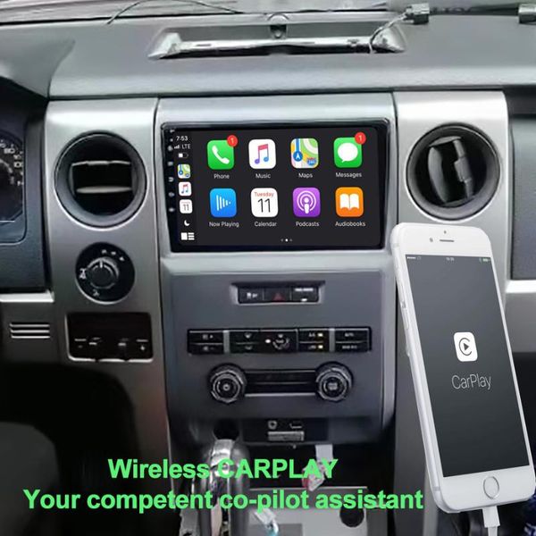 

player audio for cars android10 128+6 gps navigation raptor f150 20010-2014 tape recorder radio stereo multimedia video car dvd