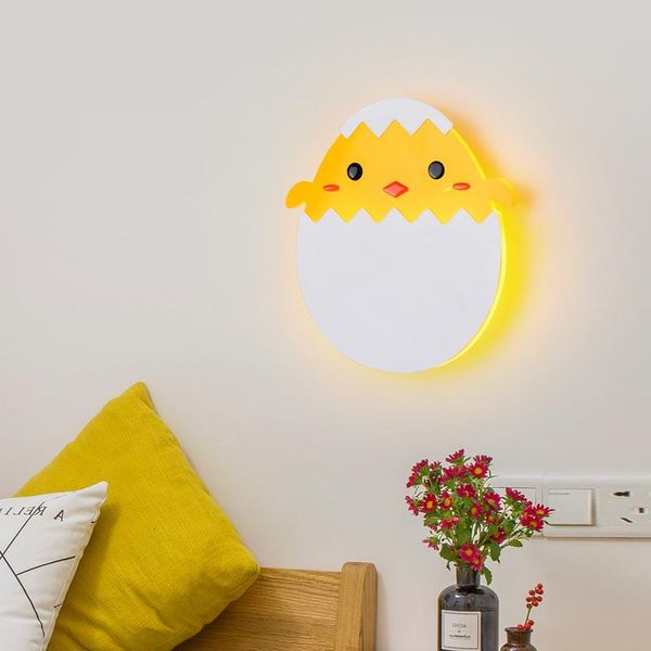 

wall lamps small dinosaur egg baby bedroom lamp simple modern children room led cartoon creative boys and girls warm