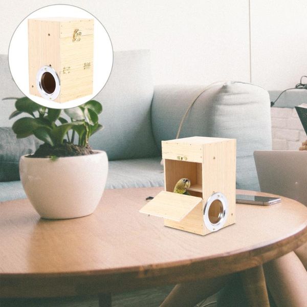 

1pc wood nesting breeding creative box budgerigar parrot nest bird cages