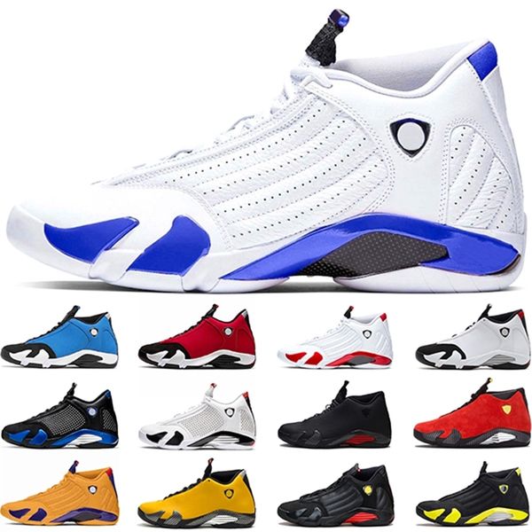 

jumpman 14 14s men basketball shoes gym blue red candy cane university gold hyper royal mens trainers sports sneakers size 40-47