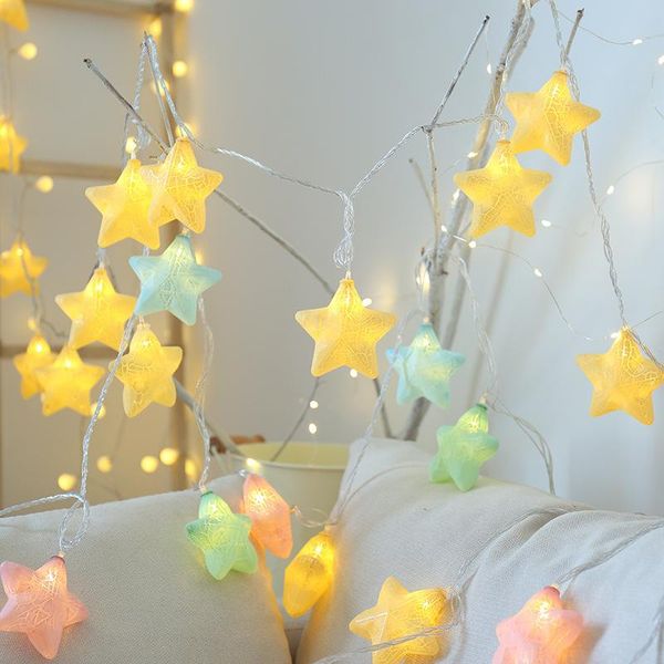 

strings 20led christmas halloween tree decoration light star lights string bedroom decor fairy lighting children's room decorations