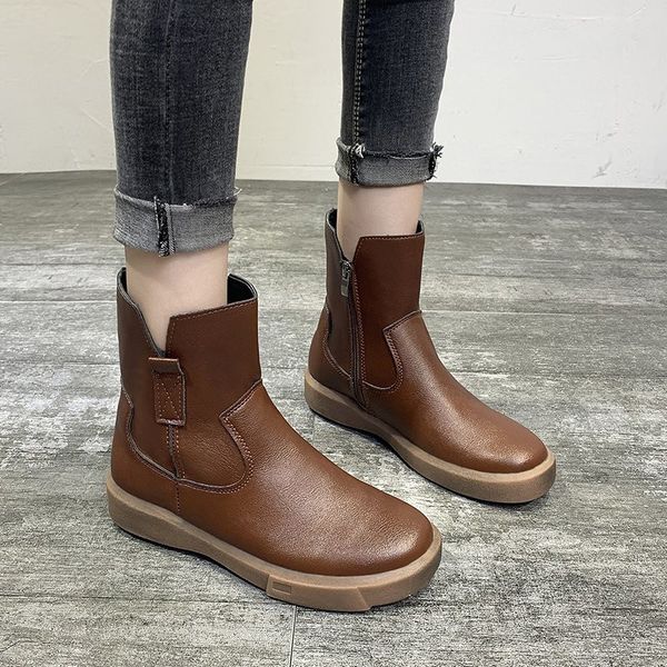 

dress shoes women boots 3.5cm heel for woman winter fall zip fashion black basic botas mujer plus size 40 41 42 0e65