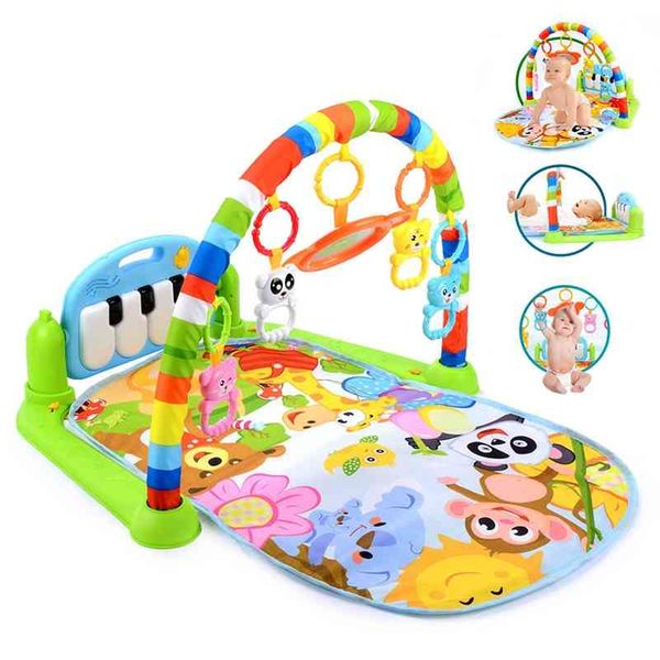 

16 styles baby music rack play mat kid rug puzzle carpet piano keyboard infant playmat early education gym crawling game pad toy 210402