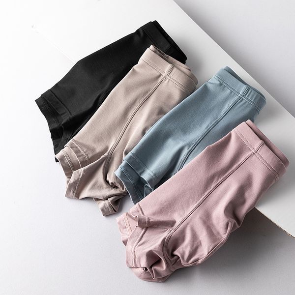 

modal breathable sewing boxers men's underwear, Black;white