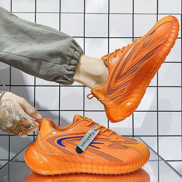 

men running shoes new 2021 summer casual youth korean popcorn daddy men's outdoor sports shoes traniers sneakers