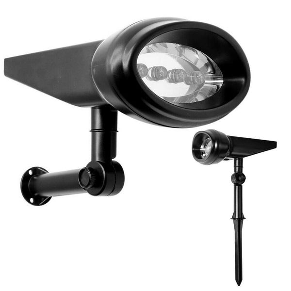 

solar powered 4led light outdoor waterproof spotlight garden walkway lawn lamps